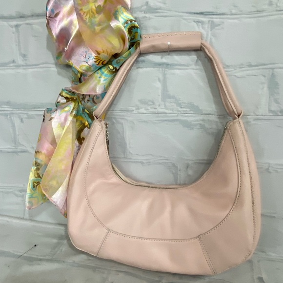 NWOT Baby Pink Leather Hobo - Picture 6 of 11